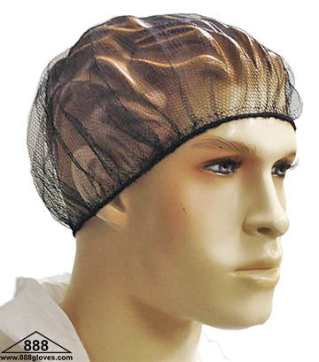 00-0021BK / 00-0024BK -  Nylon Hair Nets -  21" / 24" - 1/8 Honeycomb Pattern Holes - Black