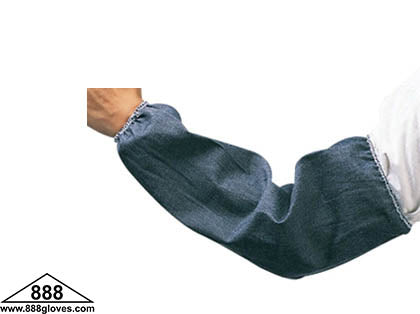 10-2007BD - Sleeves - 18" Long Blue Denim - Elastic Both Ends