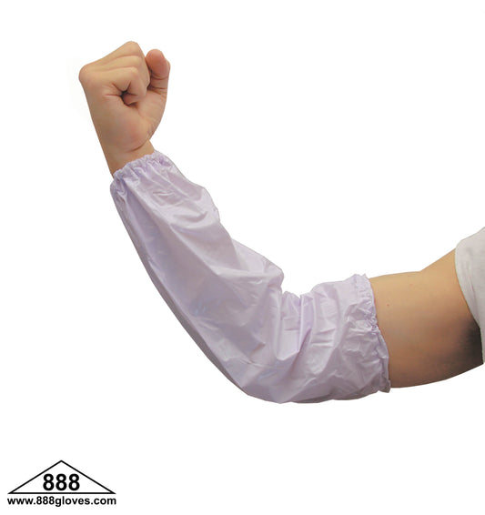 10-2008V-W - Arm Sleeves - Vinyl PVC Sleeves - White
