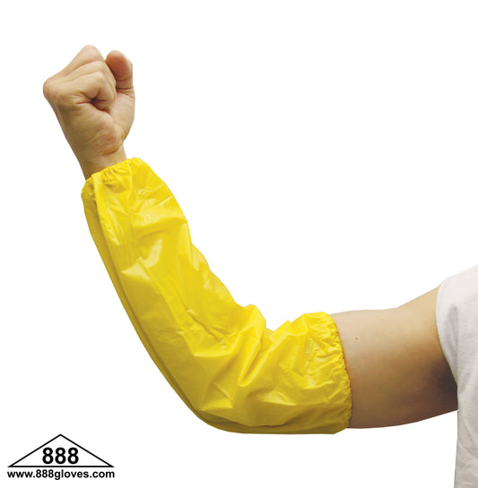 10-2008V-Y - Arm Sleeves - Vinyl PVC Sleeves - Yellow