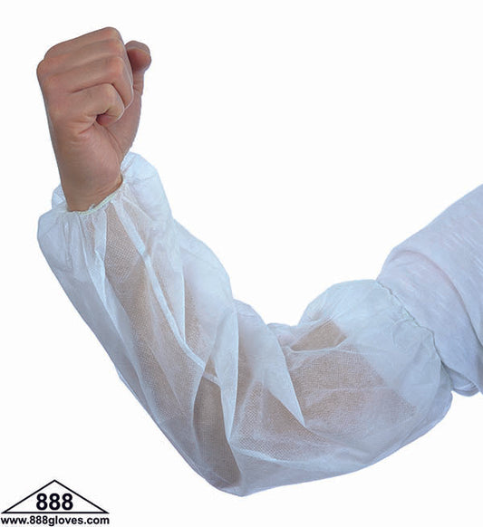 10-2010-W - Sleeves 18" - Polypropylene Spun Bond - White