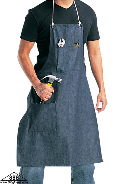 10-2836BD2P - Apron - 28"X36" - 2 Pockets - Blue Denim
