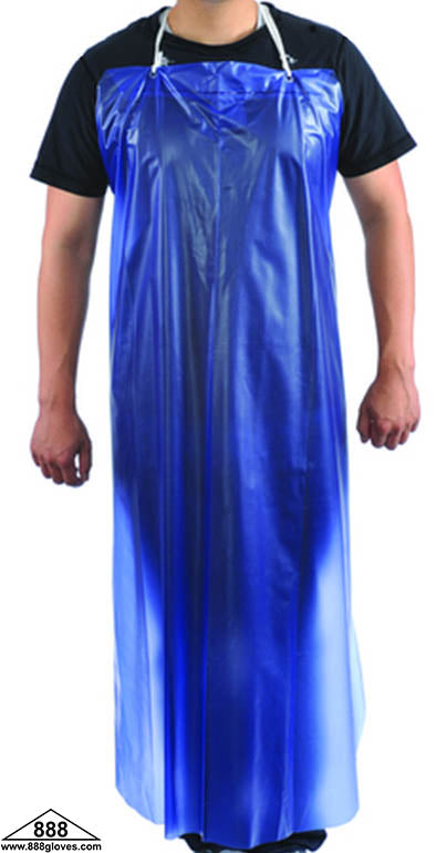 10-3545-BU - Apron - PVC 35"X45" 6 Mil - Blue