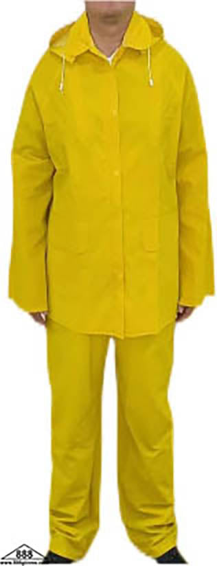 10-600 - Rain Suit - 2 Piece - PVC Polyester - Yellow