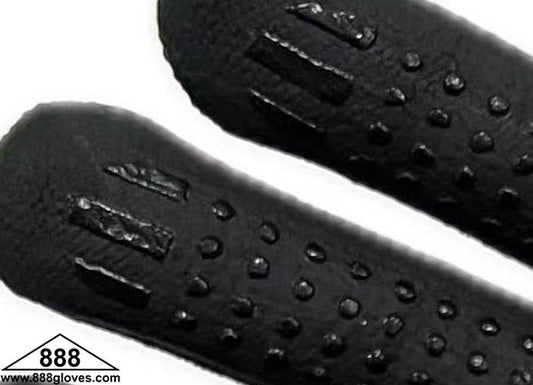 20-5539D-BK - Cut Resistant HPPE / Lycra Shell - Salt & Pepper Color With Dotted Black NBR Palm Coated Gloves  En4543