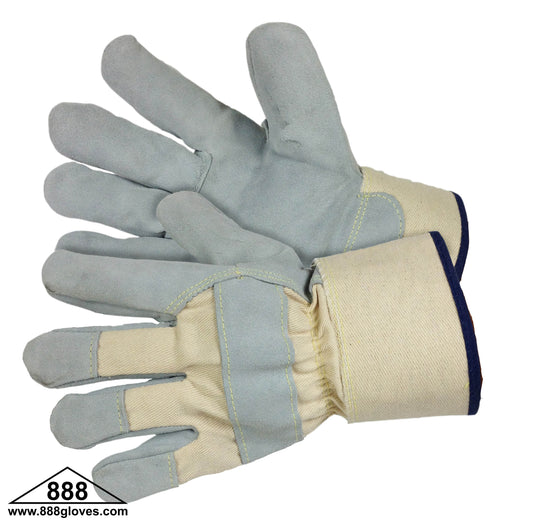 25-4900 - Grey Split Leather Palm - Ansi Cut A4 - Twaron/Steel/Cotton Knitted Lining and Sewing Thread