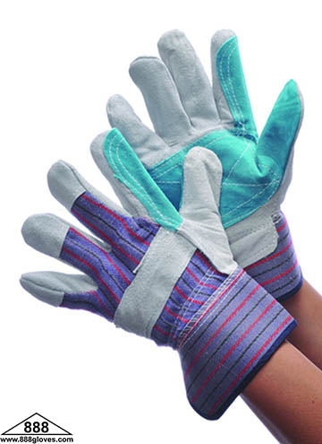 30-3111 - Joint Leather Double Palm, Shoulder - 2 1/2" Rubberized Cuff -