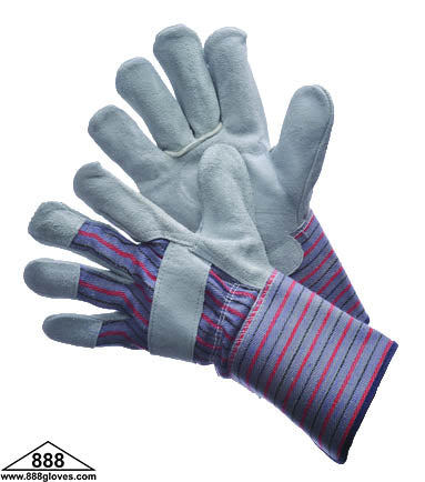 30-8900HP - Leather Palm Safety Cuff - Shoulder Split Palm - 4 1/2" Gauntlet Hi Density Cuff