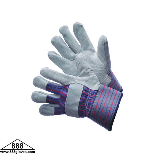 30-8902 - Leather Palm - Shoulder Split - 2 1/2" Rubberized Cuff