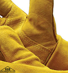 31-4013KV - Welding Glove - Kevlar Stitching - Full Sock Lined - Reinforced Thumb - Brown