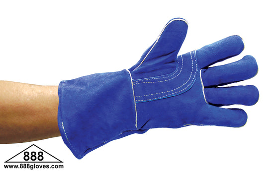 31-4014-LH - Welding Glove - Kevlar Stitching - Full Sock Lined - Reinforced Thumb - Left Hand Only - Blue
