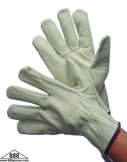 32-1371 - Driver Gloves - Cowhide, Straight Thumb - Beige