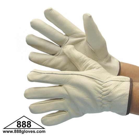 32-1383AB - Driver Gloves - Cowhide, Keystone Thumb - Beige