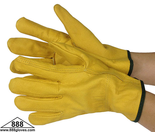 32-1383GB - Driver Gloves - Cowhide, Keystone Thumb - Golden Brown