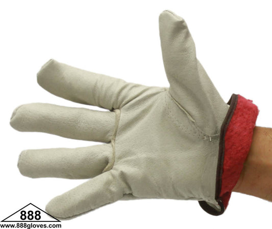 32-1383PP - Driver Gloves - Cowhide, Keystone, With Jersey Lining - Beige