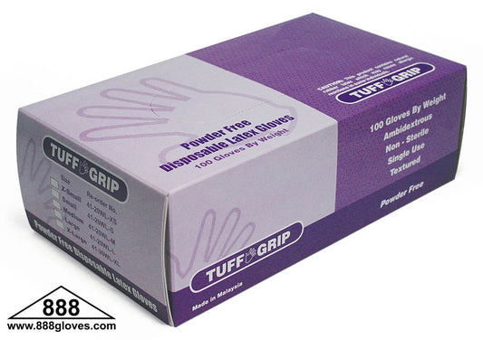 41-20WL - Disposable Gloves - Industrial Latex Powder Free - Beige