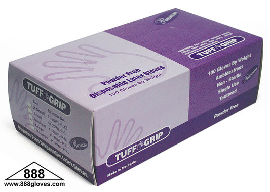 41-20WL-P - Disposable Gloves - Industrial Latex Powder Free - Premium - Beige