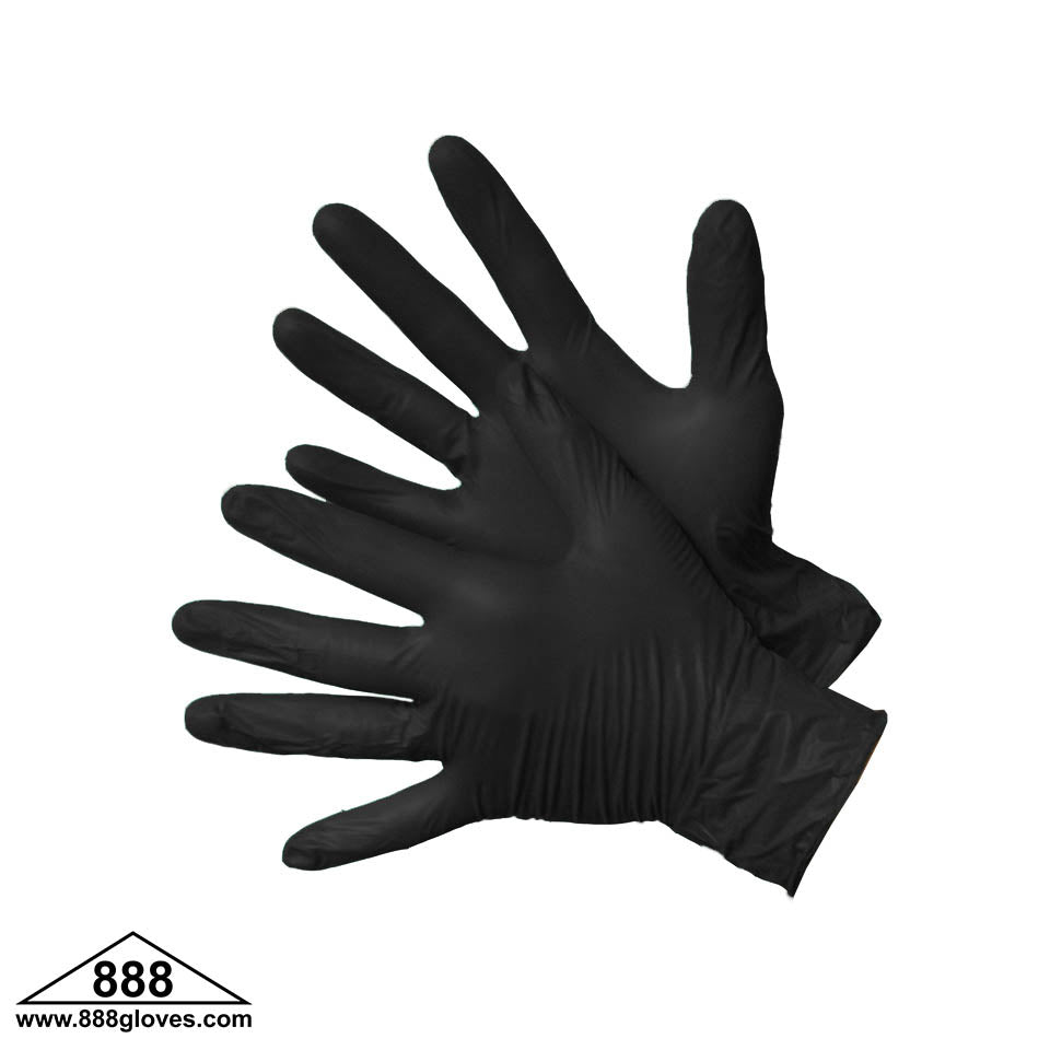 Disposable Gloves - Nitrile Industrial, Powder Free - Black - 43-20WN-BK - 1000 Gloves