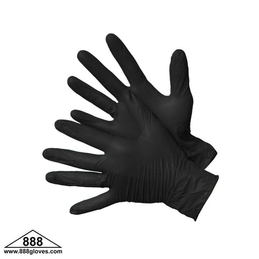 43-20WN-BK - Disposable Gloves - Nitrile Industrial, Powder Free - Black