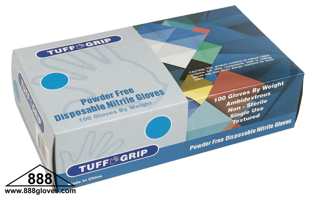Nitrile Disposable Gloves - 3 Mil Thick Blue Powder Free Gloves - 43-20WN - 1000 Gloves