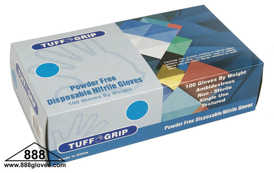 43-20WN - Nitrile Disposable Gloves - 3 Mil Thick Blue Powder Free Gloves