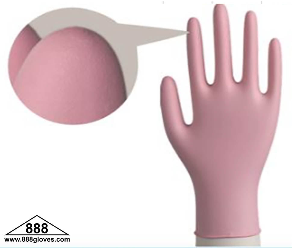 Disposable Gloves - Nitrile Medical, Powder Free - Pink - 43-40MN-PK - 1000 Gloves