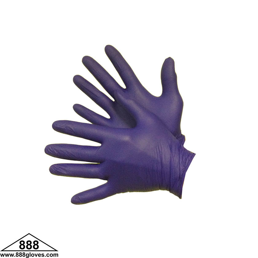Disposable Gloves - Nitrile Medical, Powder Free - Purple - 43-40MN-PU - 1000 Gloves