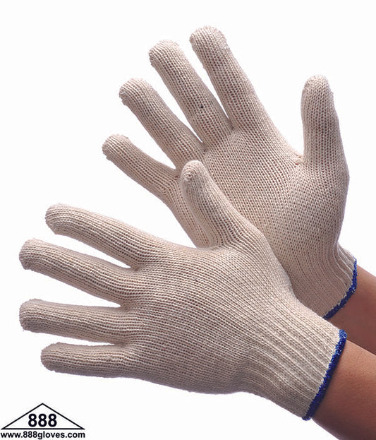 50-1600 - String Knit Gloves - 600g - Natural White