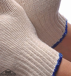 String Knit Gloves - 600g - Natural White - 50-1600 - 1 Dozen Pairs