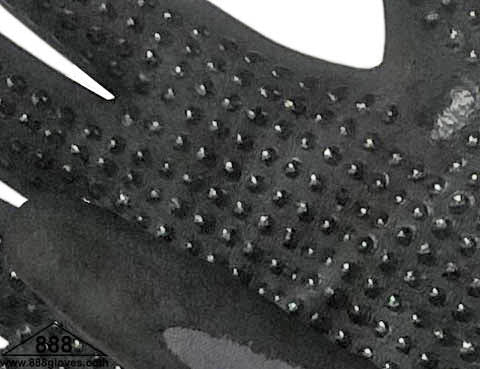Cut Resistant Gloves - 15 Gauge Grey Nylon & Spandex Shell With Black Micro Foam Dotted Nitrile Coated On Palm - 50-8835DBK - 12 Pairs