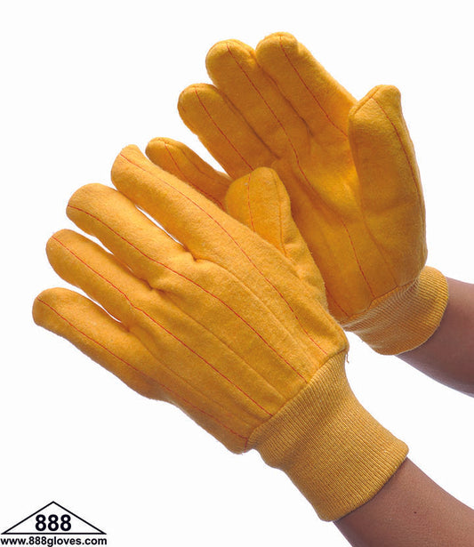 60-2340H - 20 oz, Golden Chore, Golden Knit Wrist, Clute Pattern - Golden Yellow