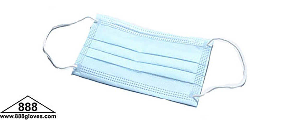 3 Ply Earloop Face Mask - Kids - Light Blue - 90-103KID-BU - 50 Face Masks