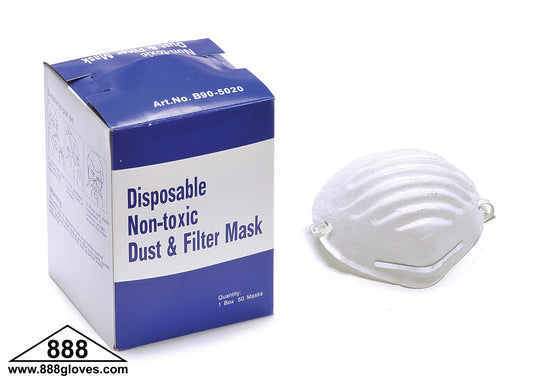 90-5020 - Nuisance Dust Mask, Single Strap - Heavy Duty - White