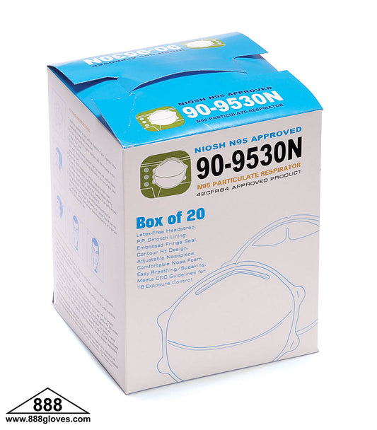 90-9530N - N95 Particulate Respirator - NIOSH N95 Approved - Cone Style