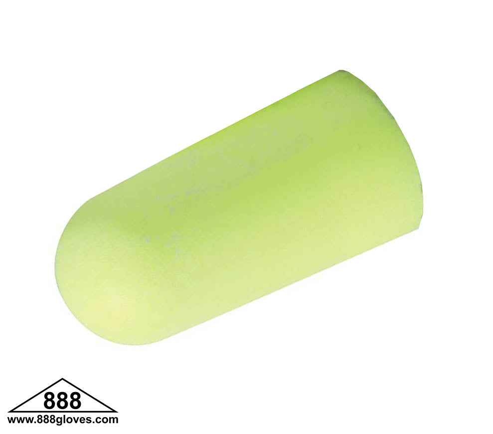 Disposable Earplugs - Uncorded Polyurethane, NRR 32 DB - Hi Viz Green - 91-36200-HVG - 200 Pairs