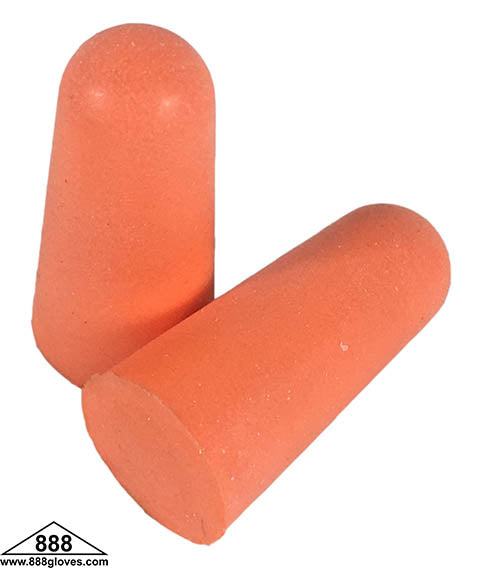 Disposable Earplugs - Uncorded Polyurethane, NRR 32 DB - Orange / Blue - 91-37200-O - 200 Pairs