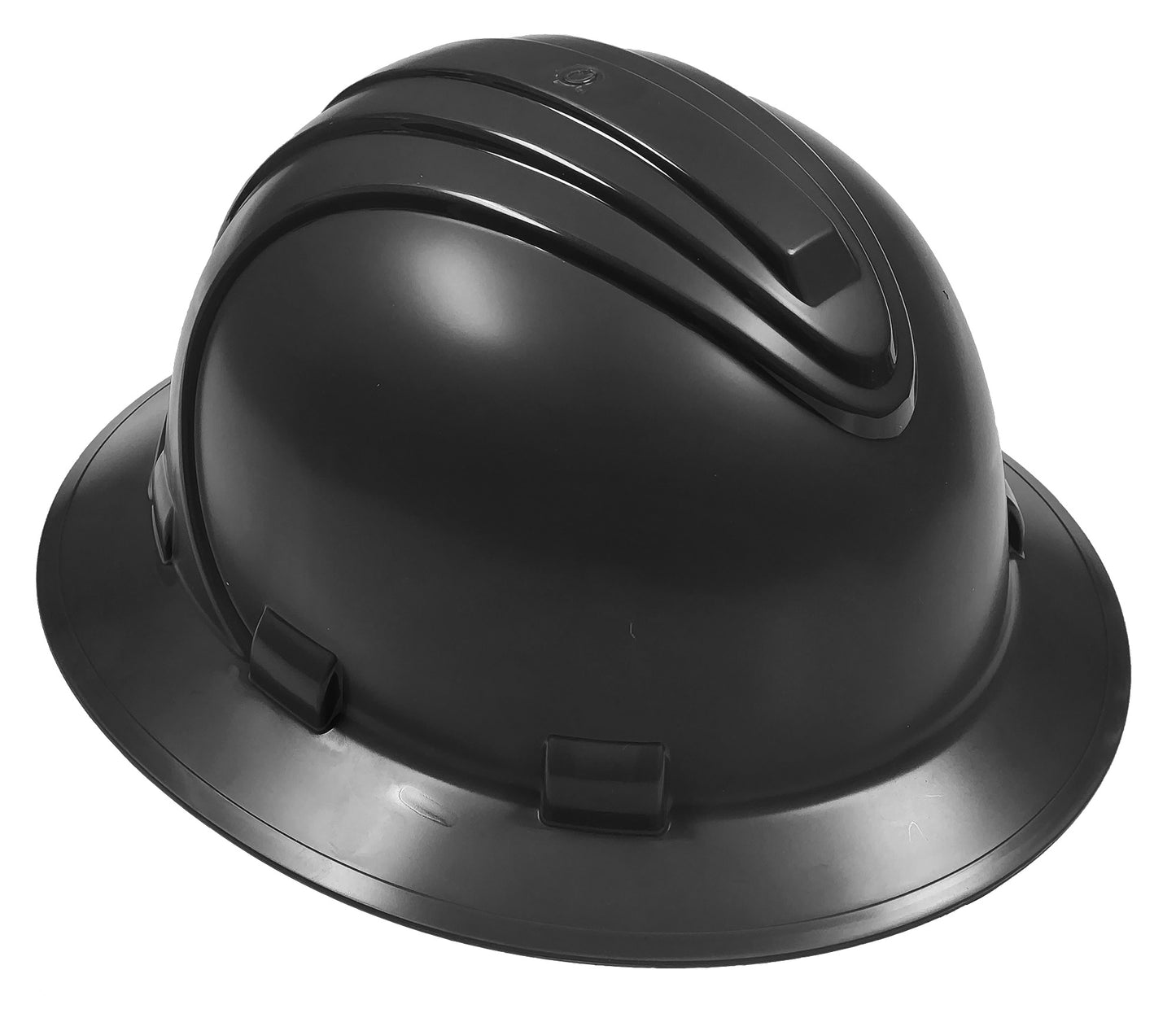 Hard Hat - Full Brim Stylo 6 Point Ratchet Suspension - Black - 92-1416R/BK - 1 Hard Hat