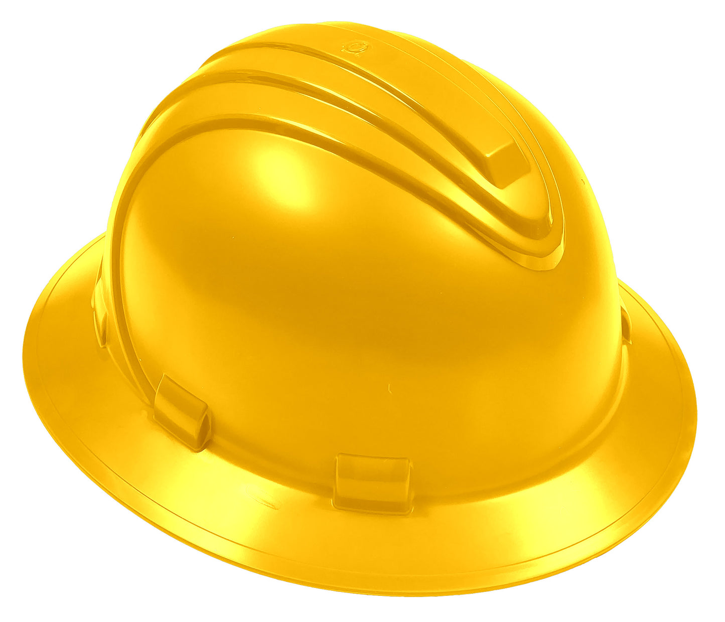 Hard Hat - Full Brim Stylo 6 Point Ratchet Suspension - Yellow - 92-1416R/Y - 1 Hard Hat