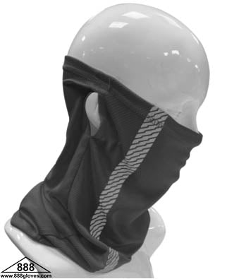 98-100-BK - Head and Neck Wear - Neck Gaiter with Reflector - Black