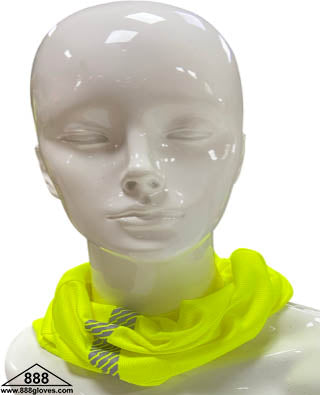 98-100-G - Head and Neck Wear - Neck Gaiter with Reflector - Hi Vis Yellow