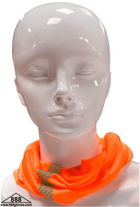 98-100-O - Head and Neck Wear - Neck Gaiter with Reflector - Hi Vis Orange