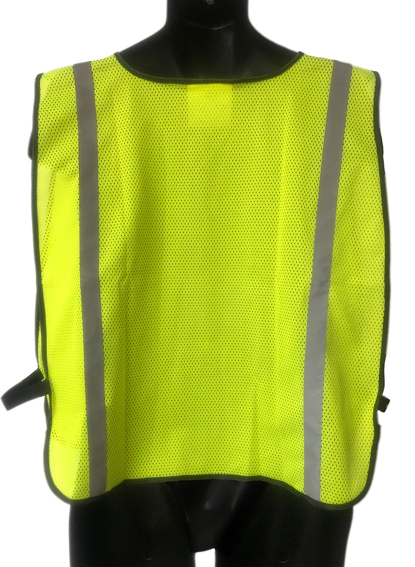 Safety Vest - Silver Reflector - Hi Vis Yellow - 98-1301-GS - 10 Vests