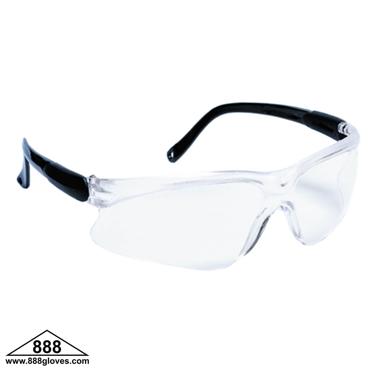 Safety Glasses - Wisdom - Frameless with Clear Lenses - 99-T8000-C - 12 Pairs of Glasses