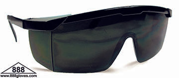 99-T8100-IR5 - Type 2 - Safety Glasses - Frameless with Black Temples and Infrared Lenses