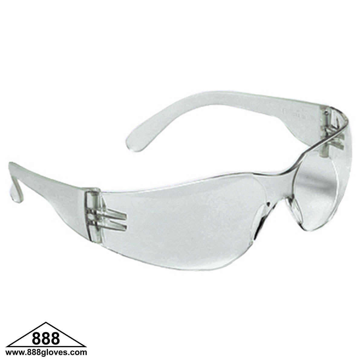 Safety Glasses - Frameless with Clear Lenses - 99-T8200-C - 12 Pairs of Glasses