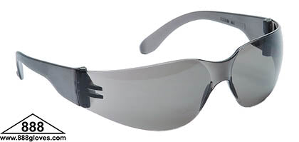 Safety Glasses - Frameless with Grey Tinted Lenses - 99-T8200-G - 12 Pairs of Glasses