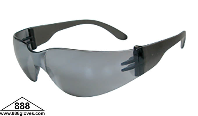 Safety Glasses - Frameless with Silver Mirror Lenses - 99-T8200-SM - 12 Pairs of Glasses