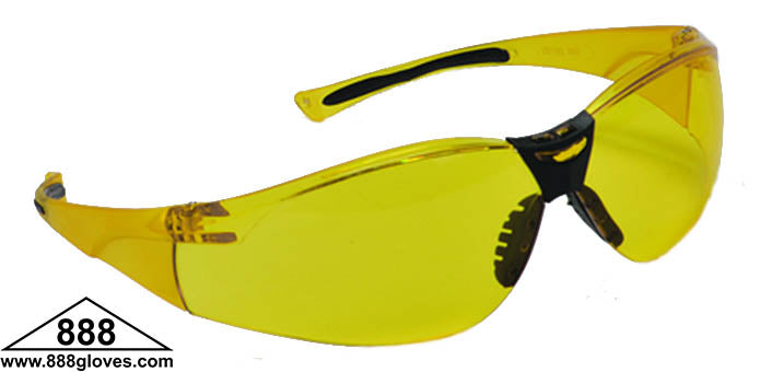 Safety Glasses - Vipor - Frameless with Amber Lenses - 99-T8500-A - 12 Pairs of Glasses