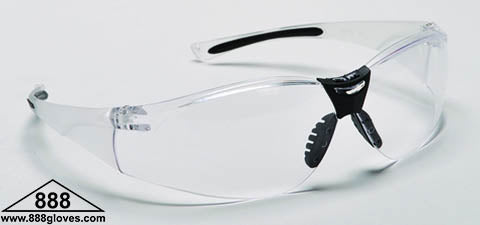 Safety Glasses - Vipor - Frameless with Clear Lenses - 99-T8500-C - 12 Pairs of Glasses