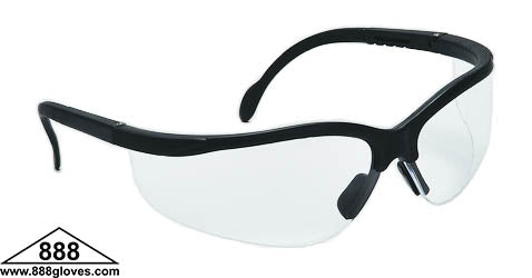 99-T8800-C - Safety Glasses - Wolverine - Black Half Frame Clear Lenses